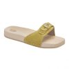 Femmes Scholl iconic | Pescura Flat Velour Jaune