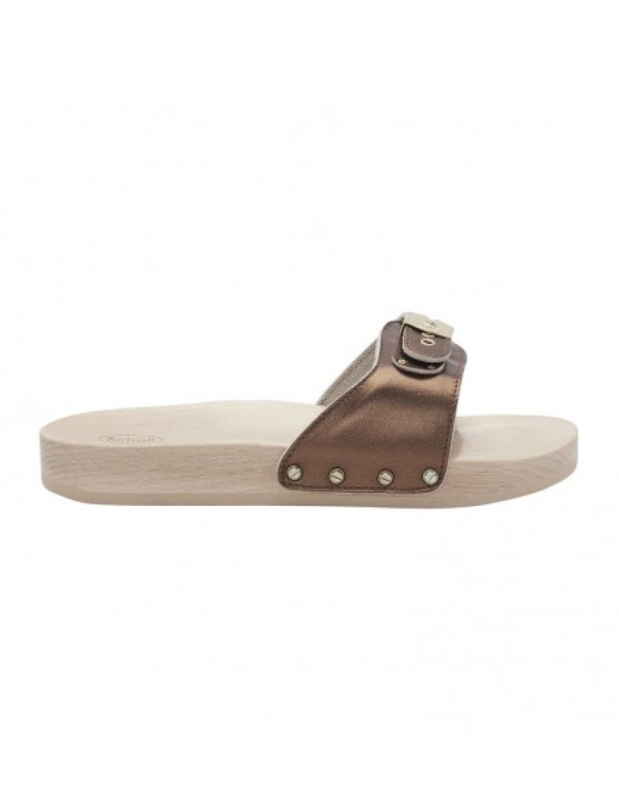 Femmes Scholl iconic | Pescura Flat Bronze